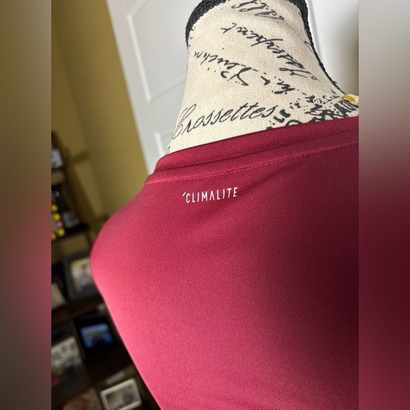 BRAND NEW ADIDAS climalite CLUB TENNIS DRESS Burgundy - Picture 6 of 8